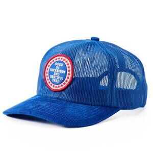 Huckberry x Grateful Dead Baseball Trucker Hat Good Ol' Mesh Snapback Blue Y2K
